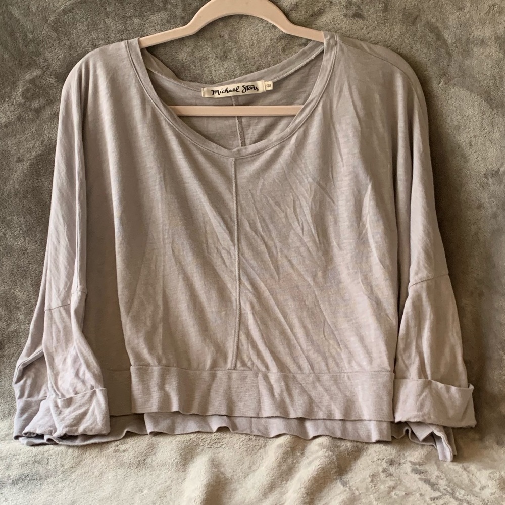 Michael Stars loose crop shirt